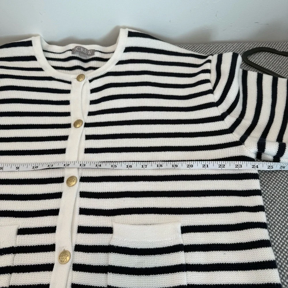 J.Crew Emilie sweater lady jacket in stripe size XL